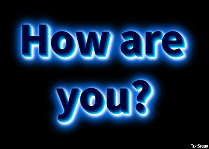 How are you? Efecto de Texto