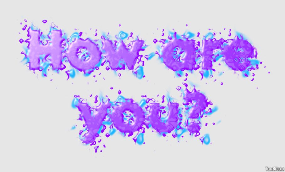How are you? Texteffekt