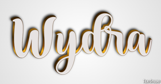 Wydra Efekt tekstowy