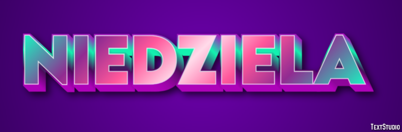 Niedziela Text Effect