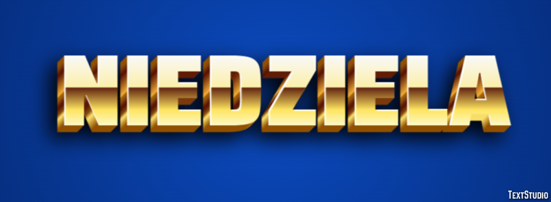 Niedziela Effetto testo