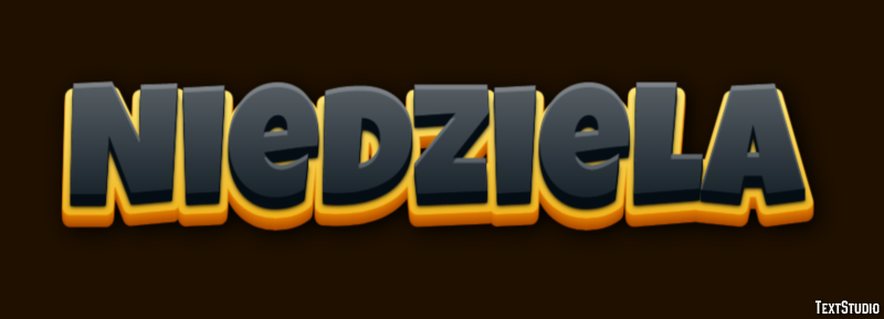 Niedziela Effetto testo