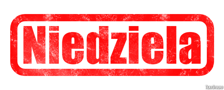 Niedziela Efekt tekstowy