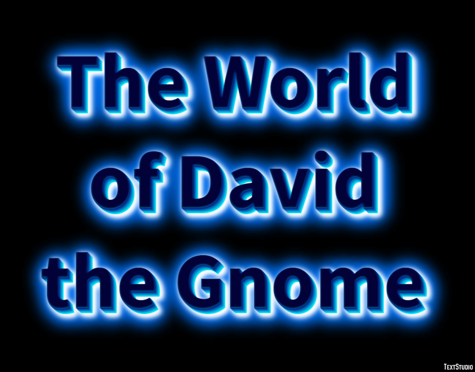 The World of David the Gnome Text Effect