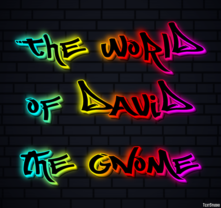 The World of David the Gnome Text effect