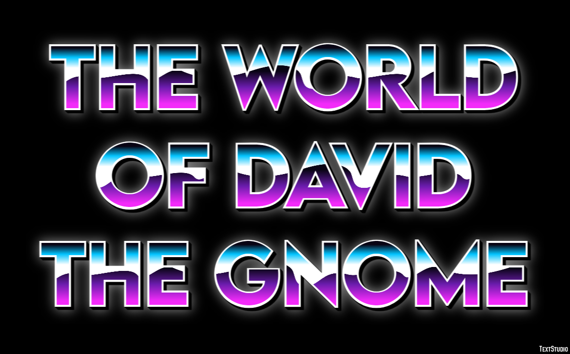 The World of David the Gnome Text Effect