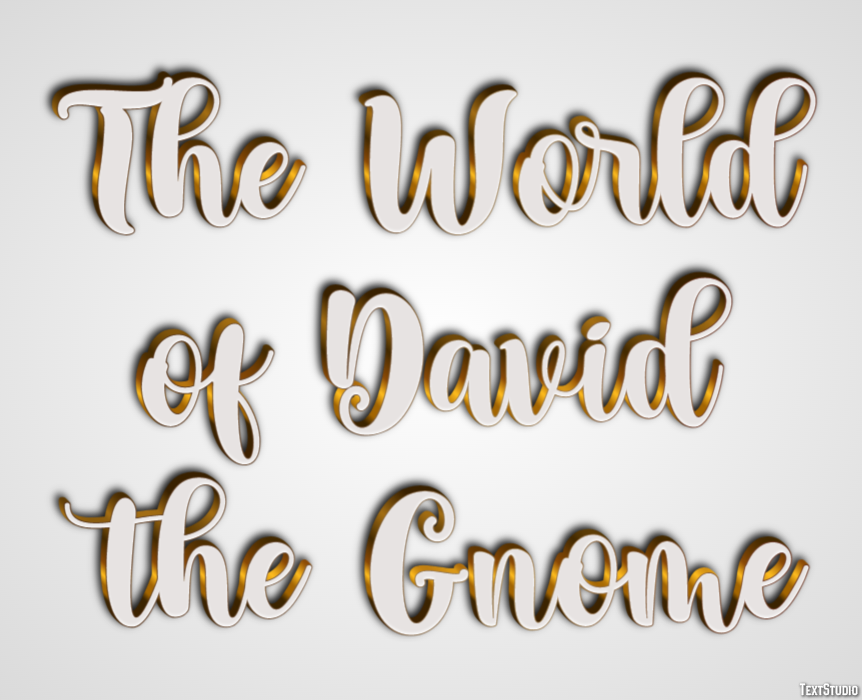 The World of David the Gnome Text Effect