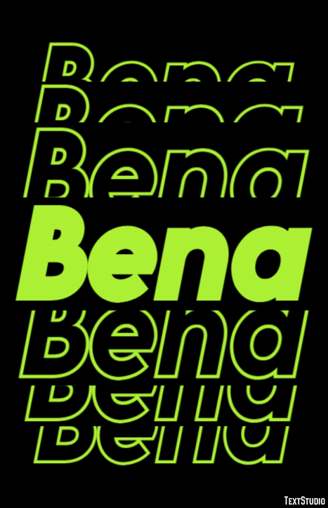 Bena Texteffekt