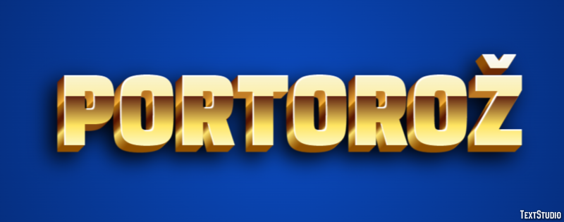 Portorož Efecto de Texto