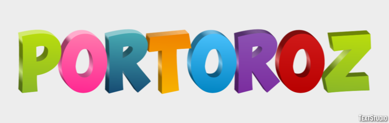 Portorož Efecto de Texto