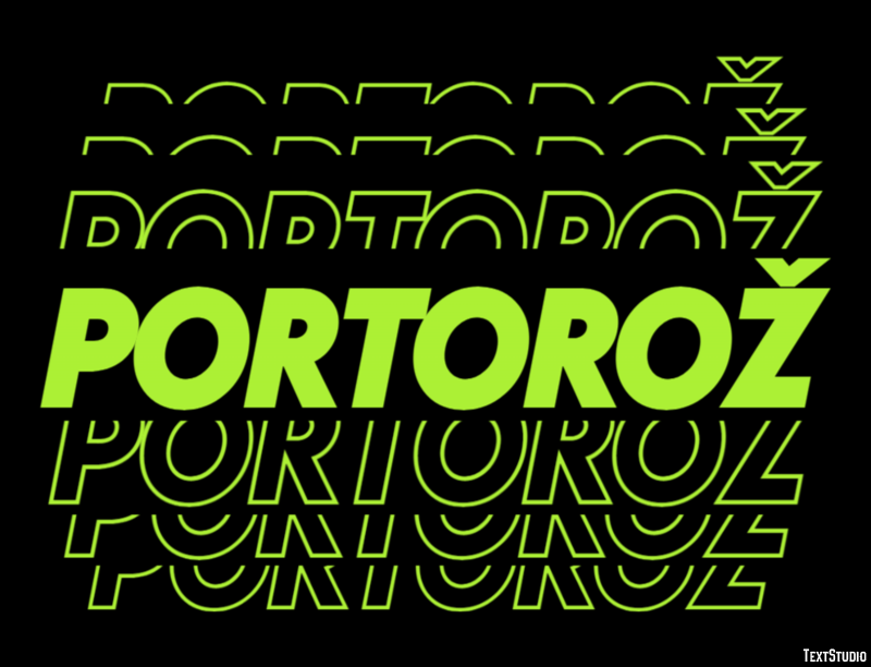 Portorož Efekt tekstowy