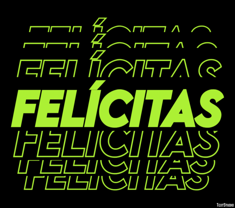Felícitas Efecto de texto