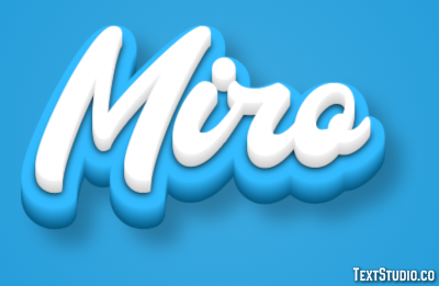 Miro Effetto testo