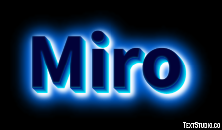 Miro Effetto testo