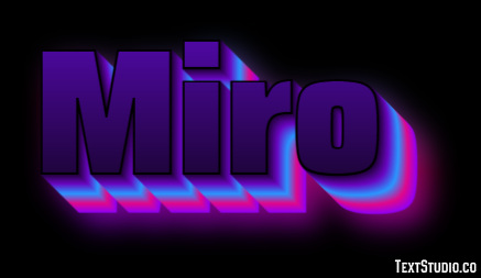 Miro Effetto testo