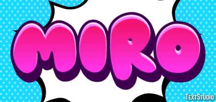 Miro Effet de Texte