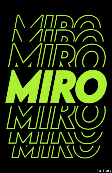 Miro Effet de Texte