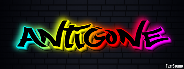 Antigone Text effect