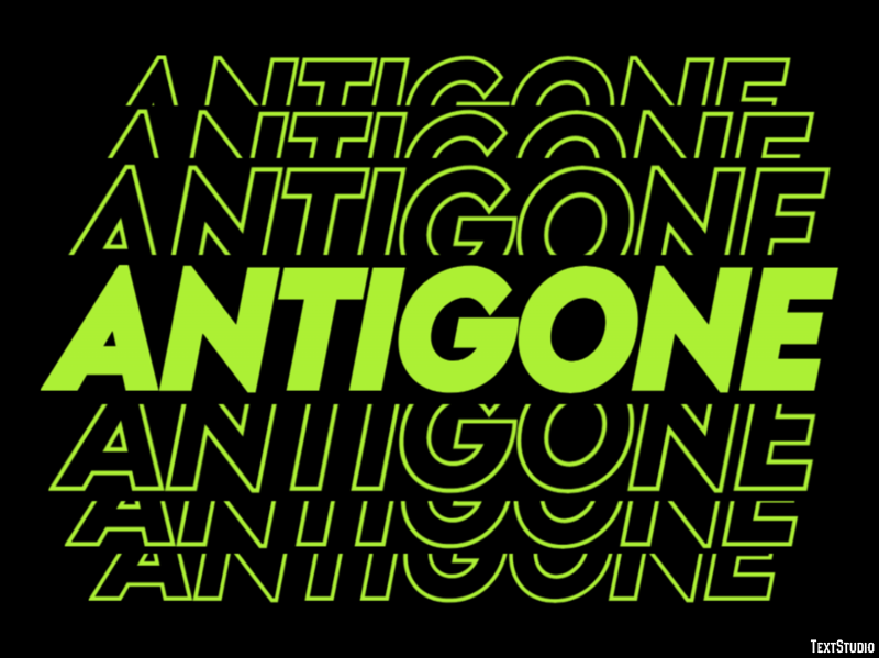 Antigone Texteffekt