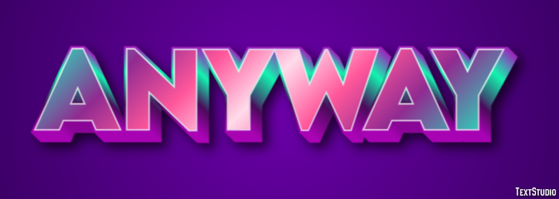 Anyway Text Effect