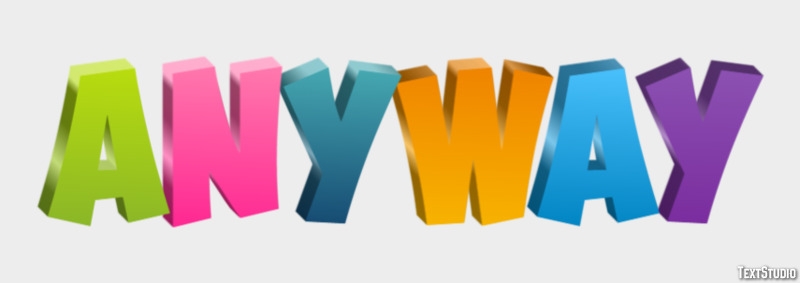 Anyway Text Effect
