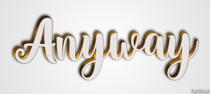 Anyway Text Effect