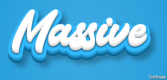 Massive Texteffekt