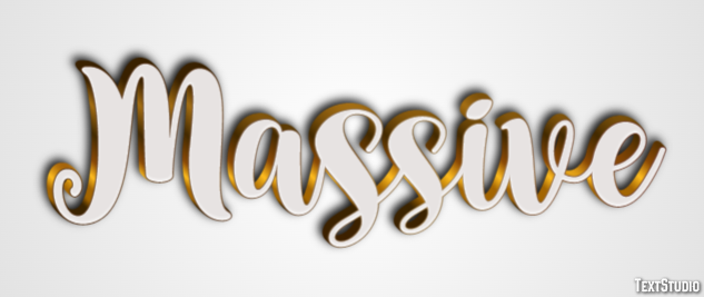 Massive Efecto de Texto