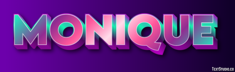 Monique Text Effect
