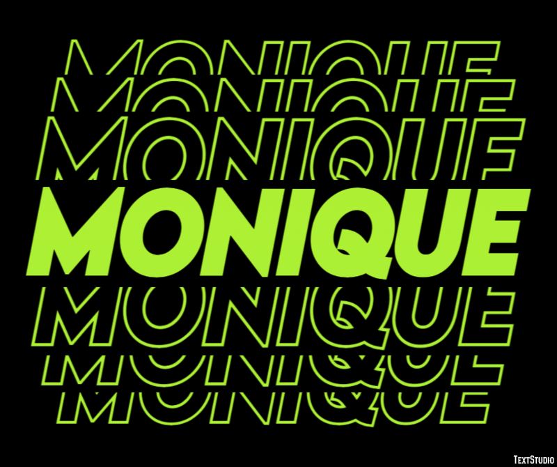 Monique Text Effect