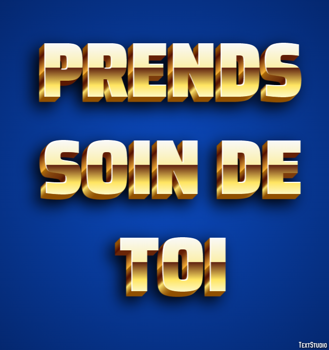 Prends soin de toi テキスト効果