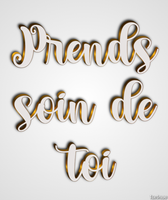 Prends soin de toi Efecto de Texto