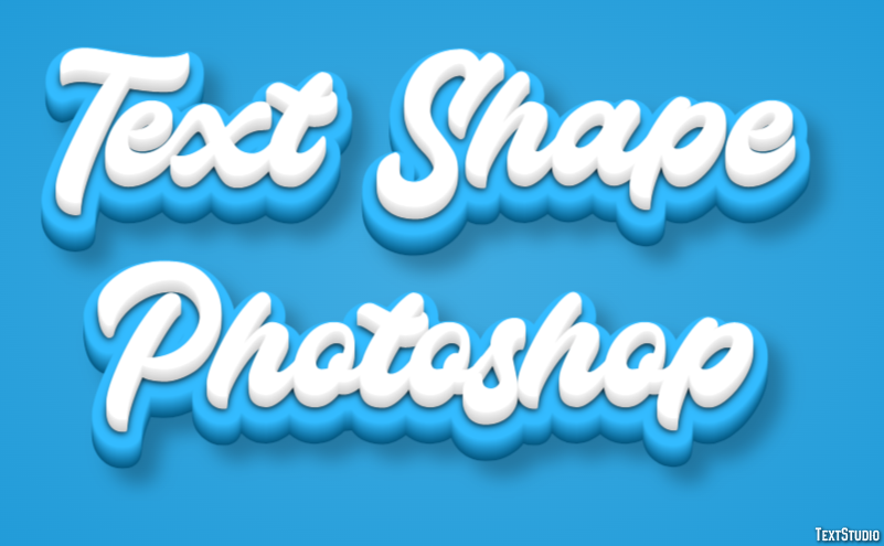 Text Shape Photoshop Text Effect