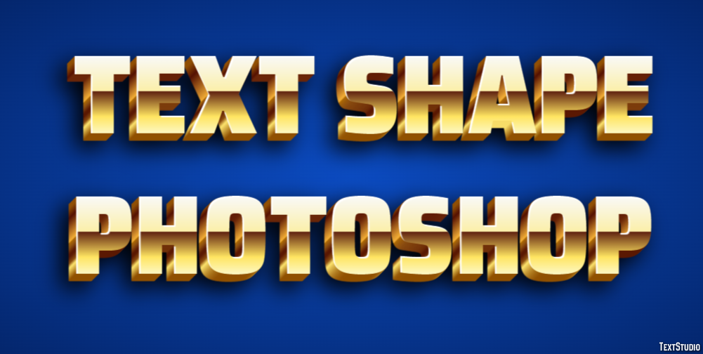 Text Shape Photoshop Text Effect