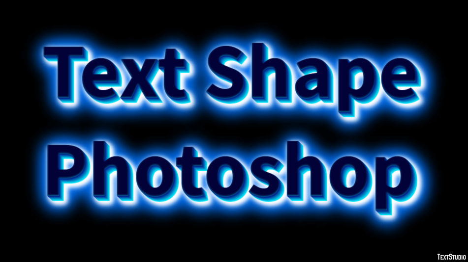 Text Shape Photoshop Text Effect