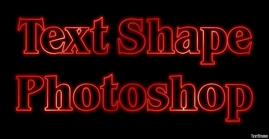 Text Shape Photoshop Text Effect