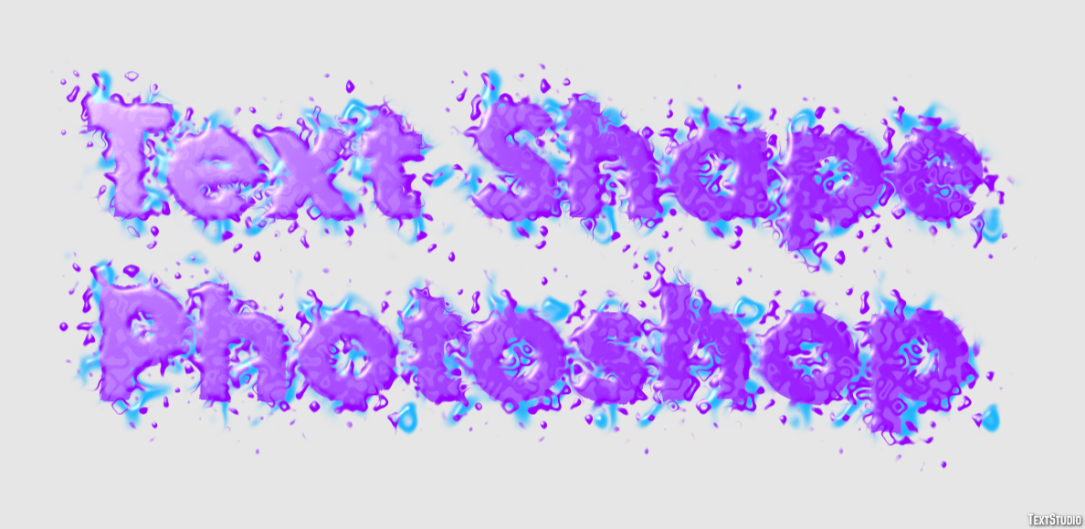 Text Shape Photoshop Text Effect