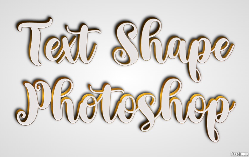 Text Shape Photoshop Text Effect