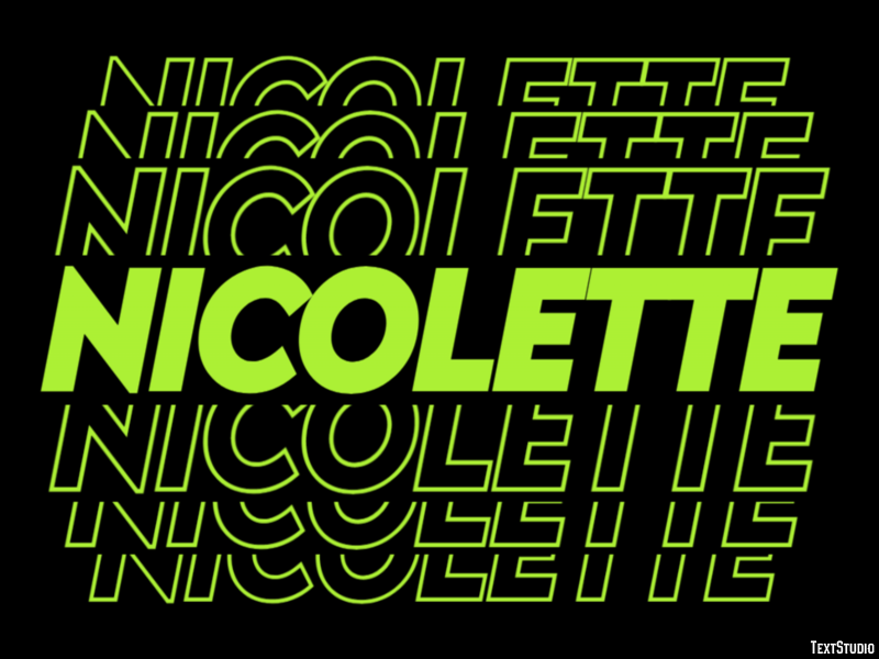 Nicolette Efekt tekstowy
