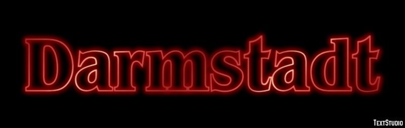 Darmstadt Efekt tekstowy