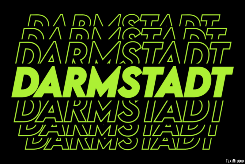 Darmstadt Texteffekt