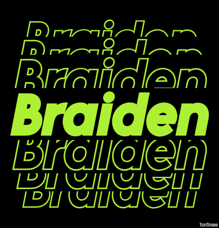 Braiden テキスト効果