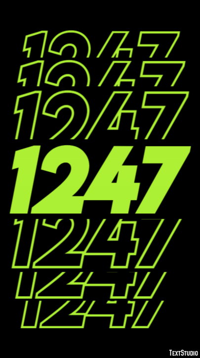 1247 Text effect