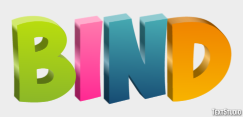 Bind Text effect