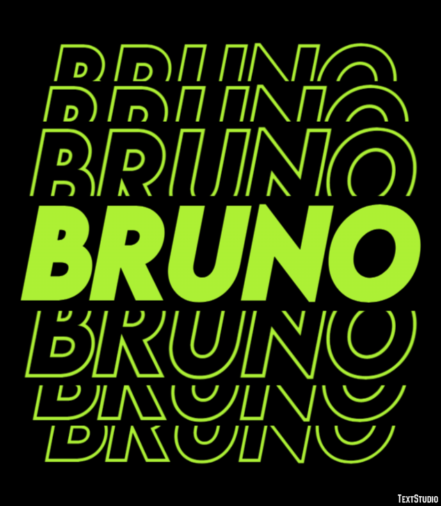 Bruno Efeito de texto