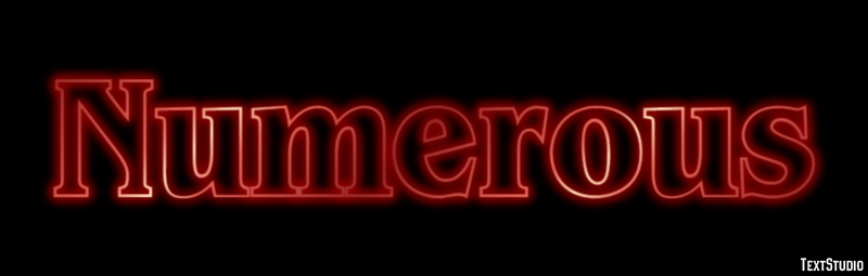 Numerous Text Effect