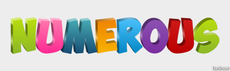 Numerous Text Effect