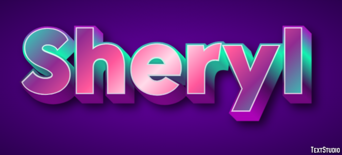 Sheryl Text Effect