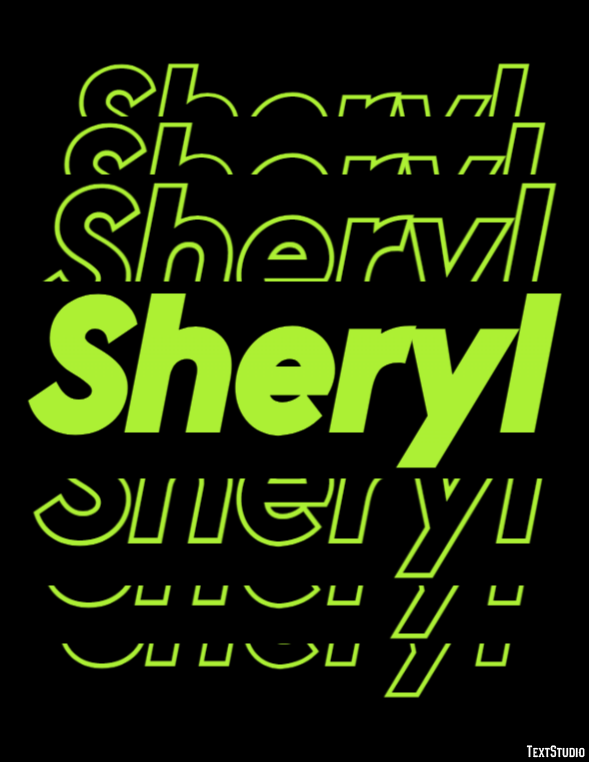 Sheryl Text Effect