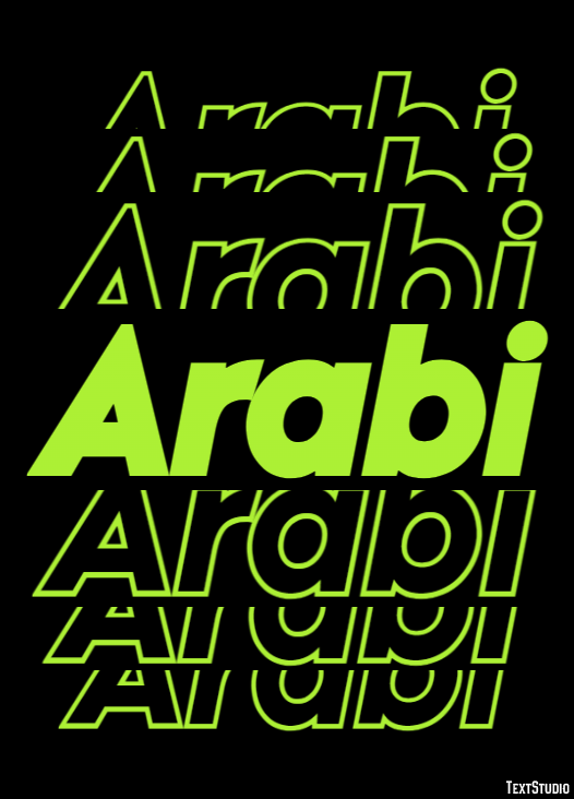 Arabi Tekst Effect
